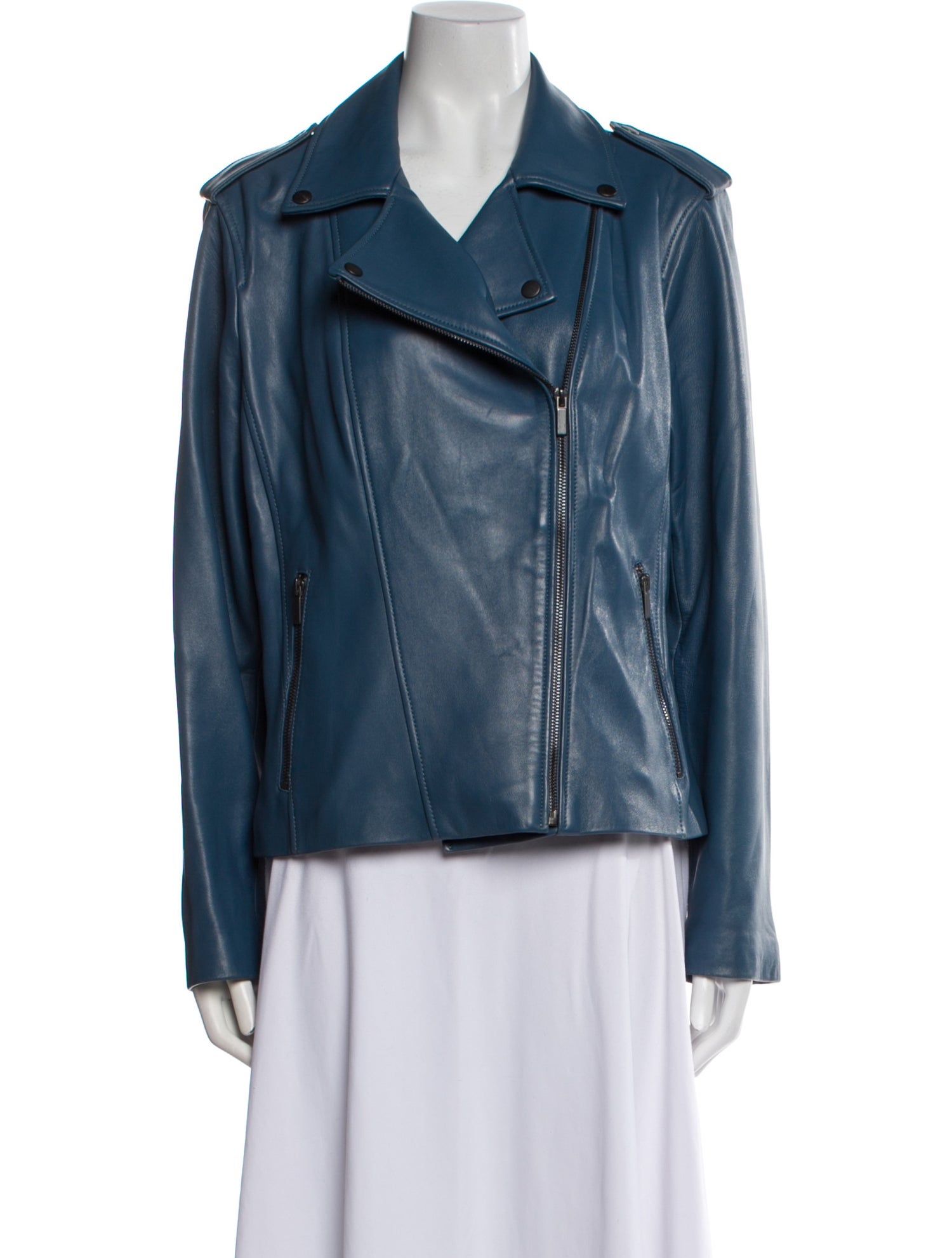 Neiman Marcus Leather Biker Jacket