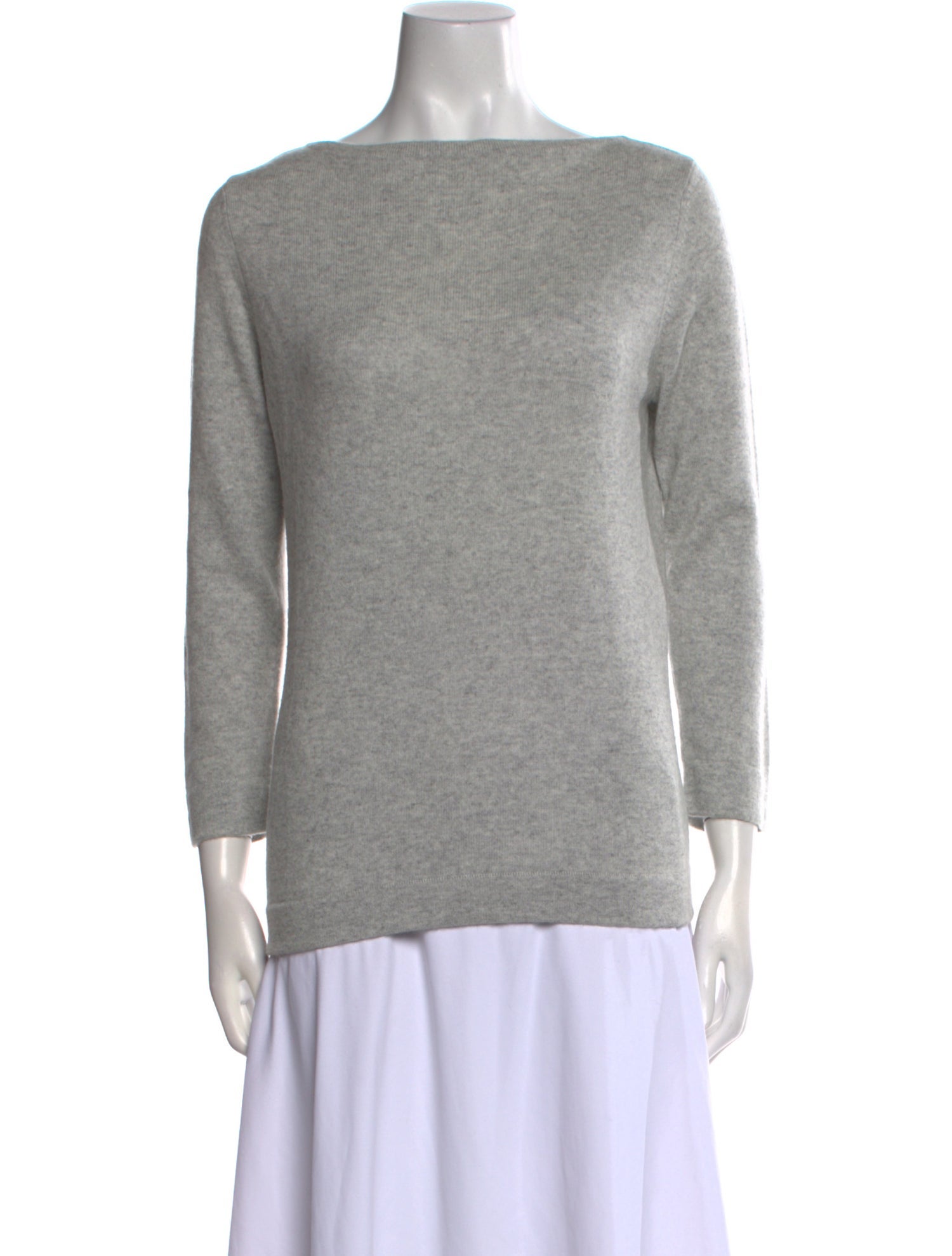 Neiman Marcus Cashmere Bateau Neckline Sweater