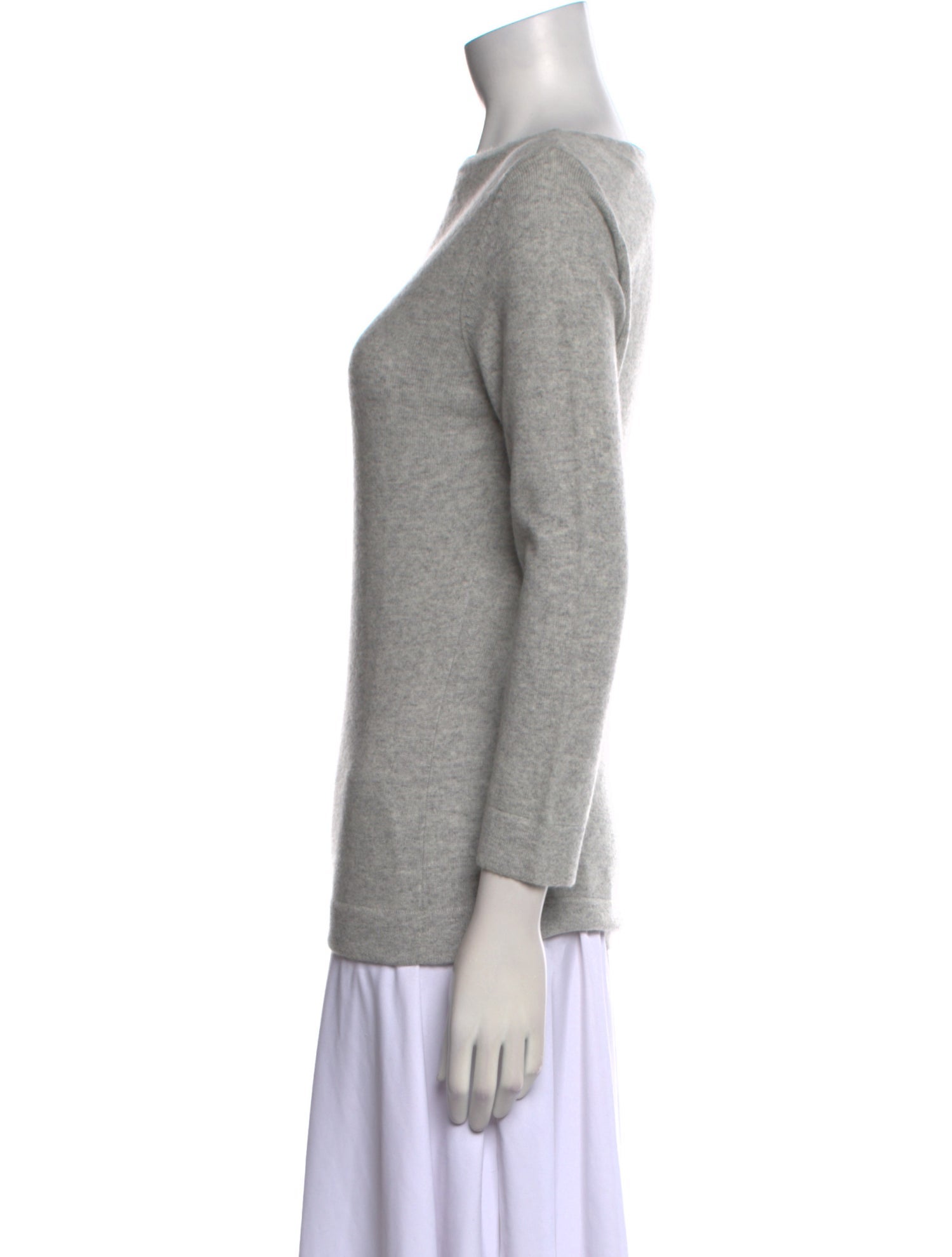 Neiman Marcus Cashmere Bateau Neckline Sweater