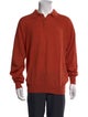 Neiman Marcus Cashmere Mock Neck Polo Sweater