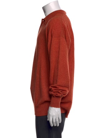 Neiman Marcus Cashmere Mock Neck Polo Sweater