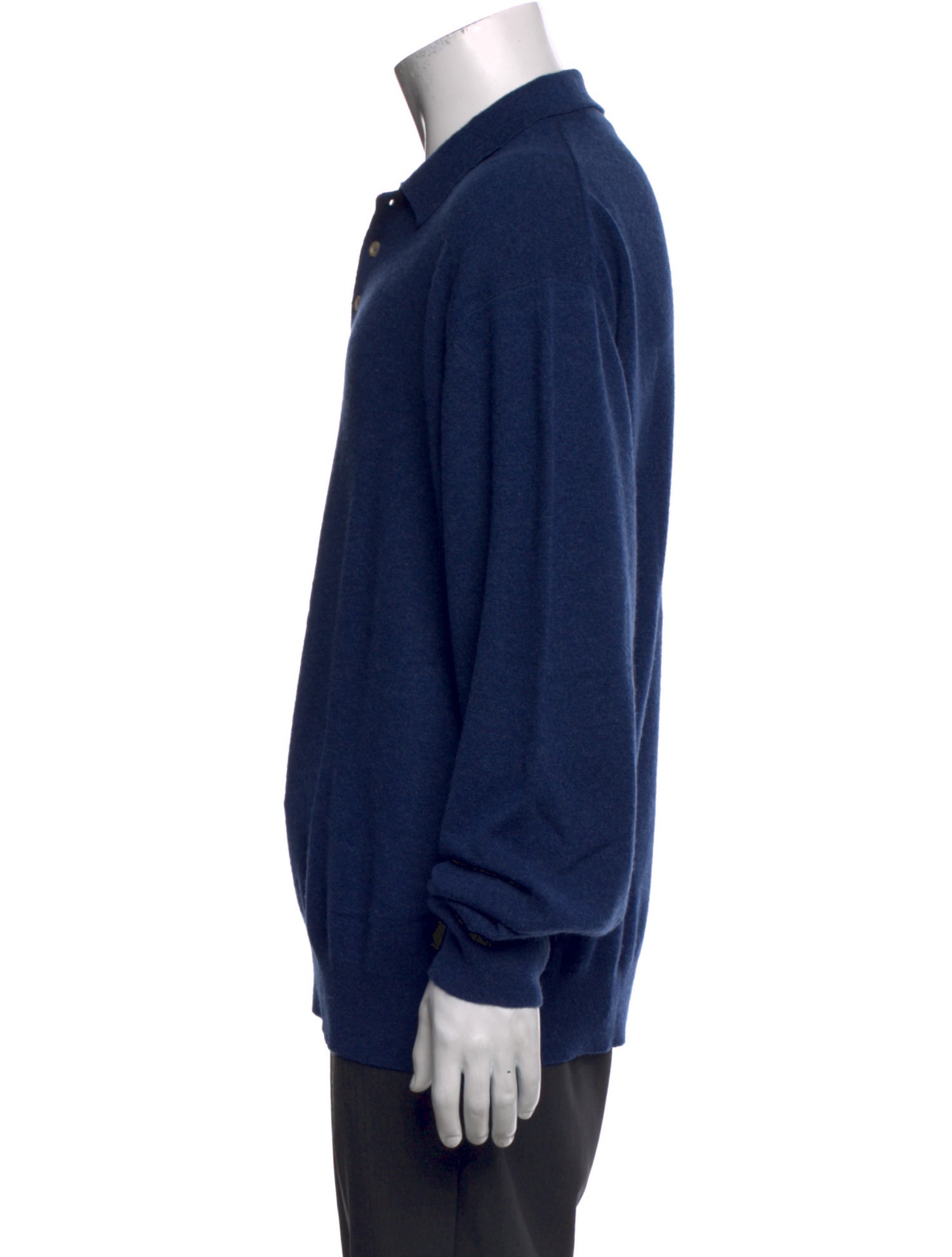 Neiman Marcus Cashmere Mock Neck Polo Sweater