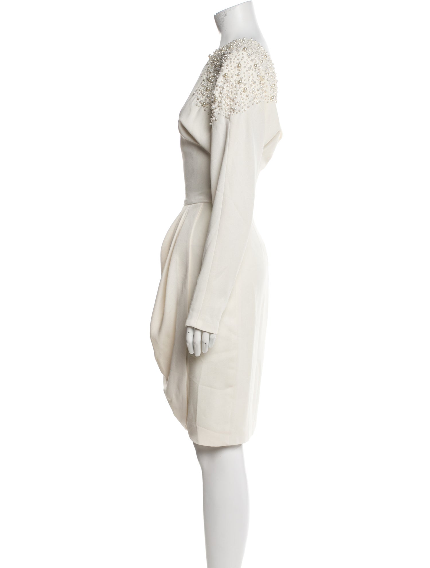 Neiman Marcus Crew Neck Knee-Length Dress