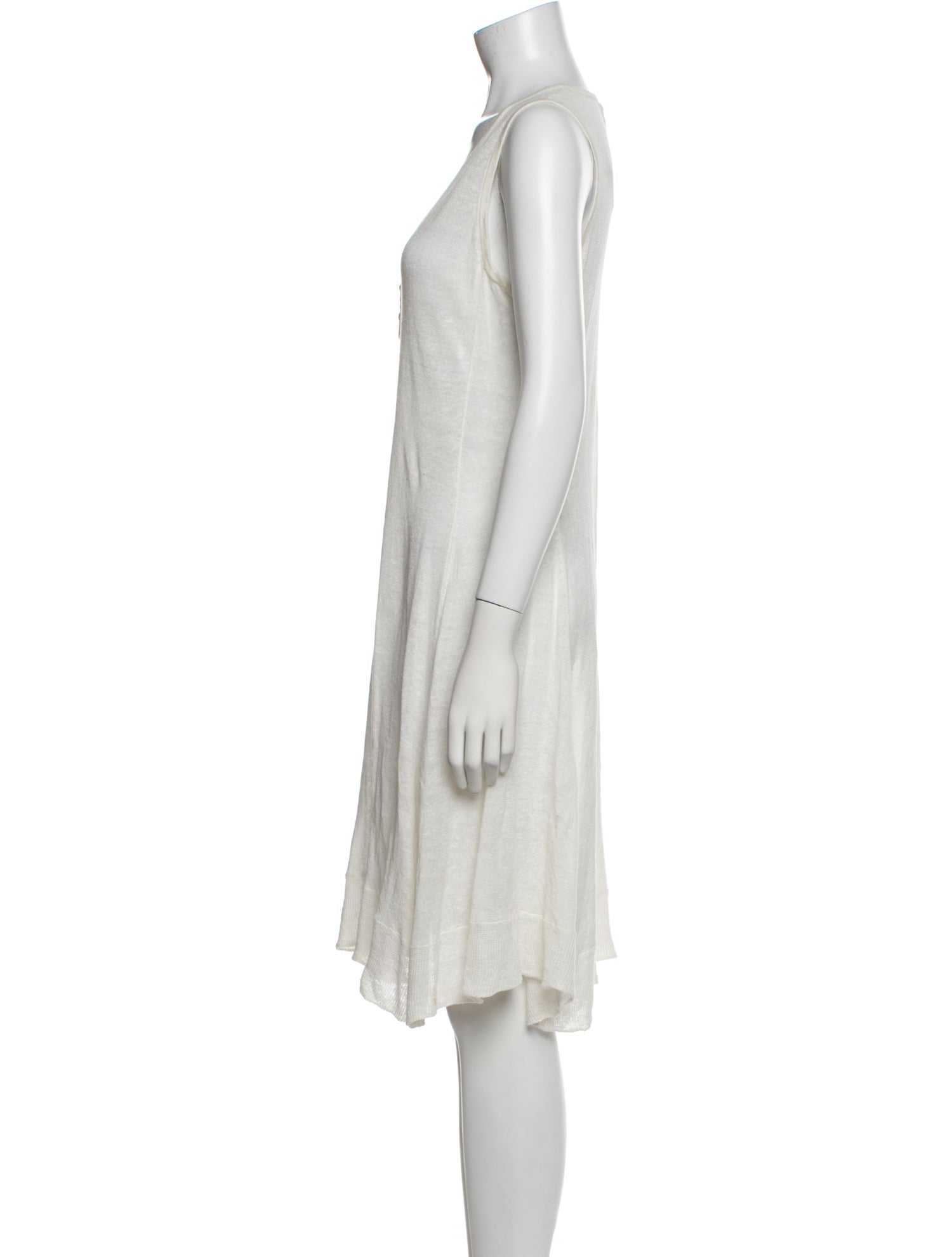 Neiman Marcus Linen Knee-Length Dress