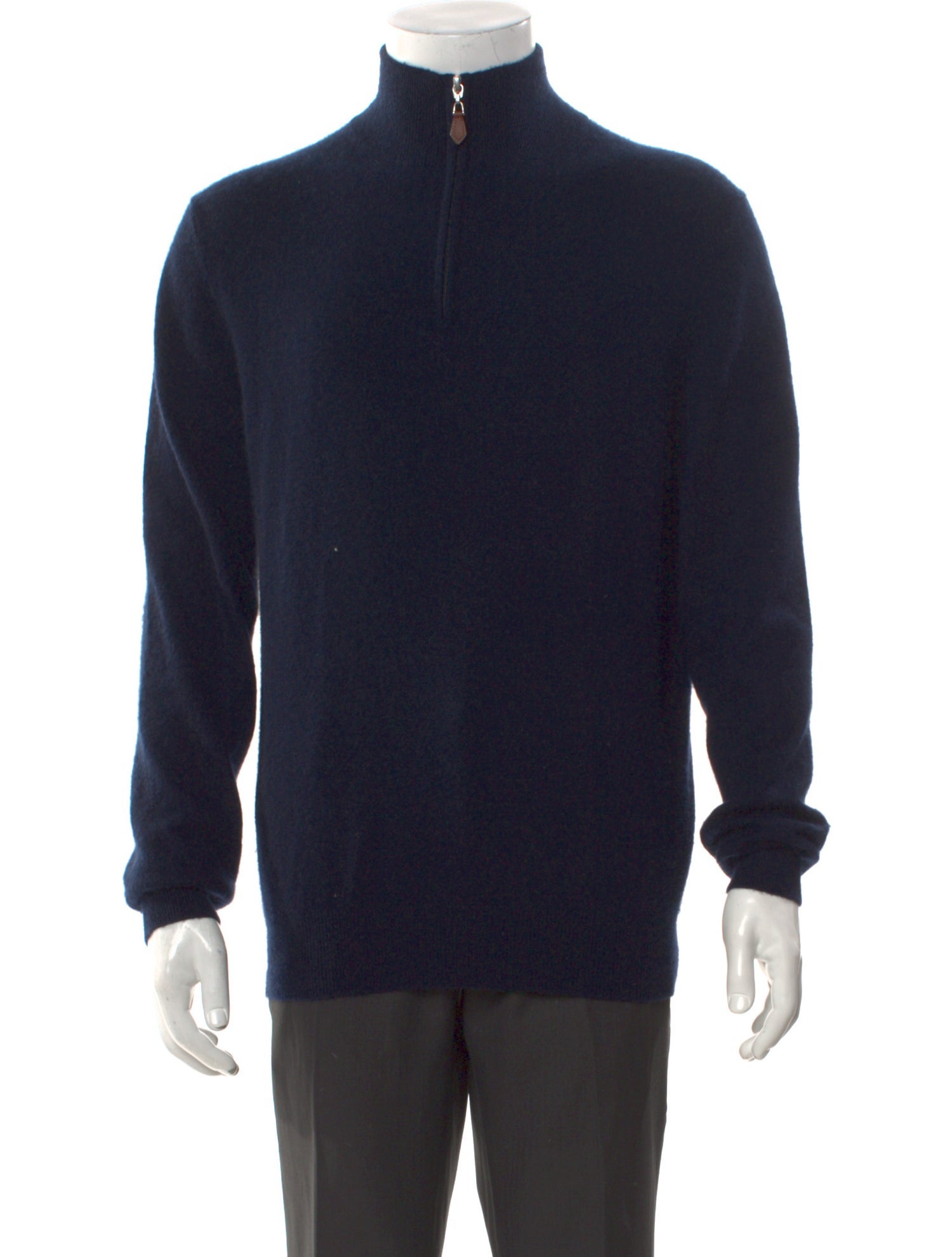 Neiman Marcus Cashmere Turtleneck Polo Sweater