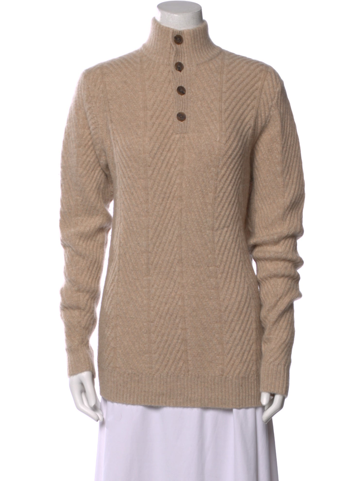 Neiman Marcus Cashmere Mock Neck Sweater
