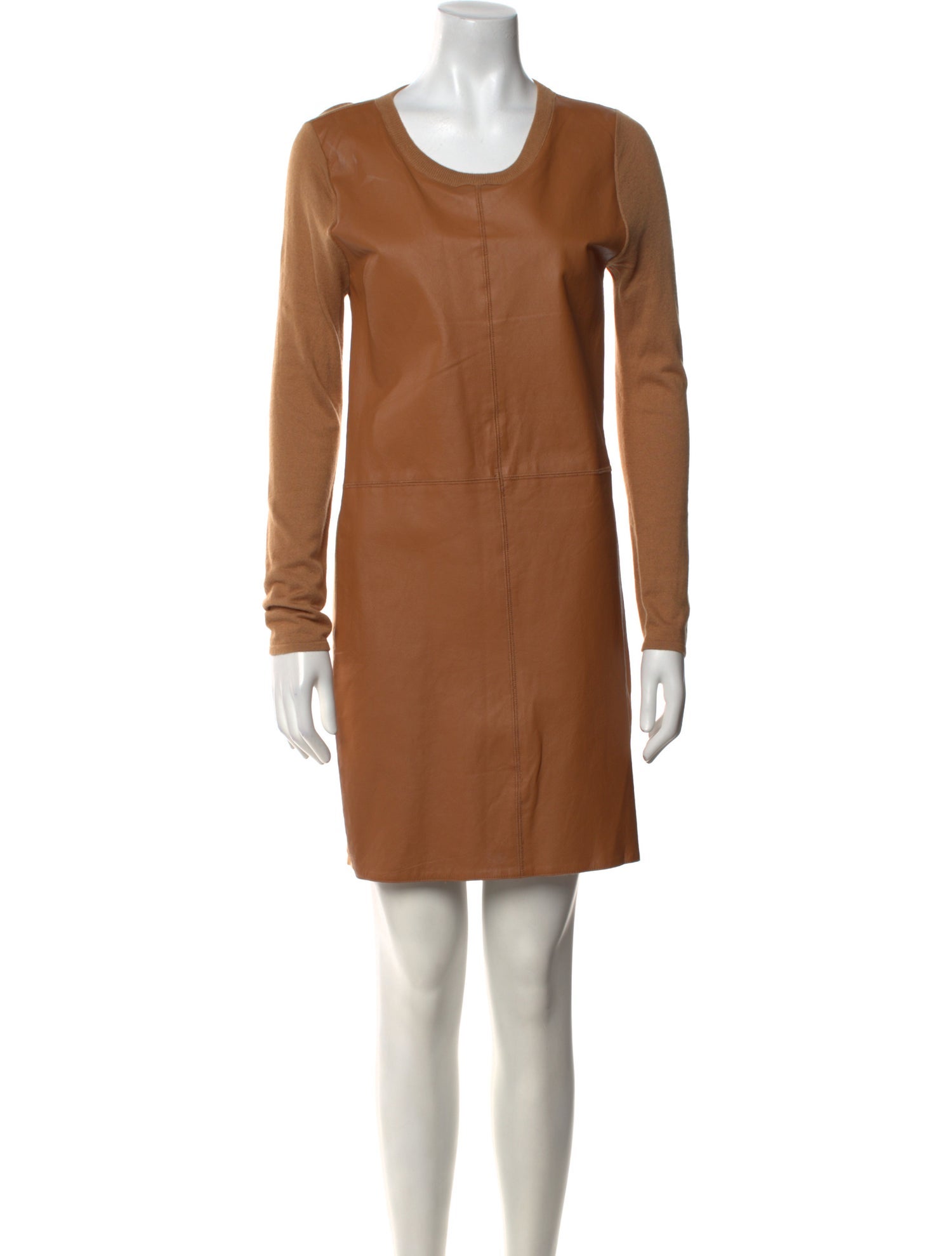 Neiman Marcus Scoop Neck Mini Dress