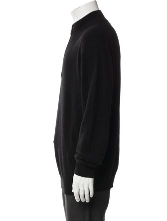 Neiman Marcus Cashmere Turtleneck Polo Sweater