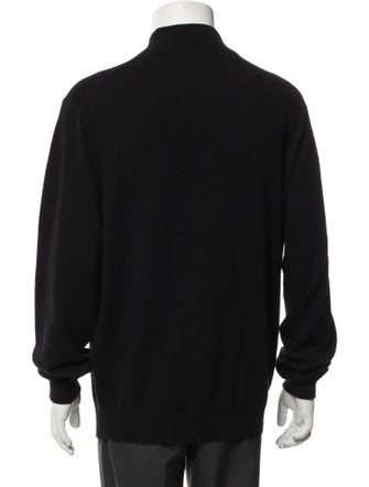 Neiman Marcus Cashmere Turtleneck Polo Sweater