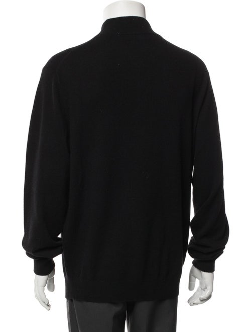 Neiman Marcus Cashmere Turtleneck Polo Sweater