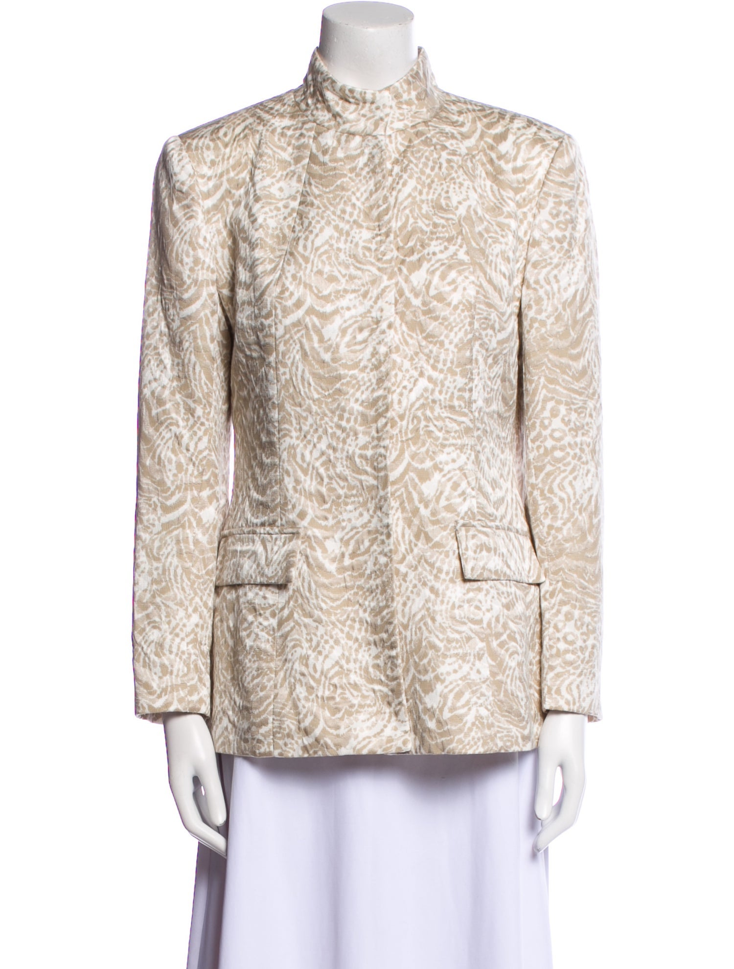 Neiman Marcus Printed Evening Jacket