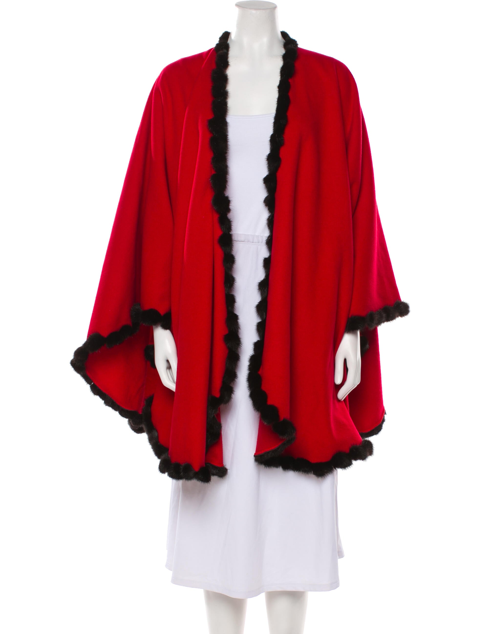 Neiman Marcus Wool Colorblock Pattern Shawl