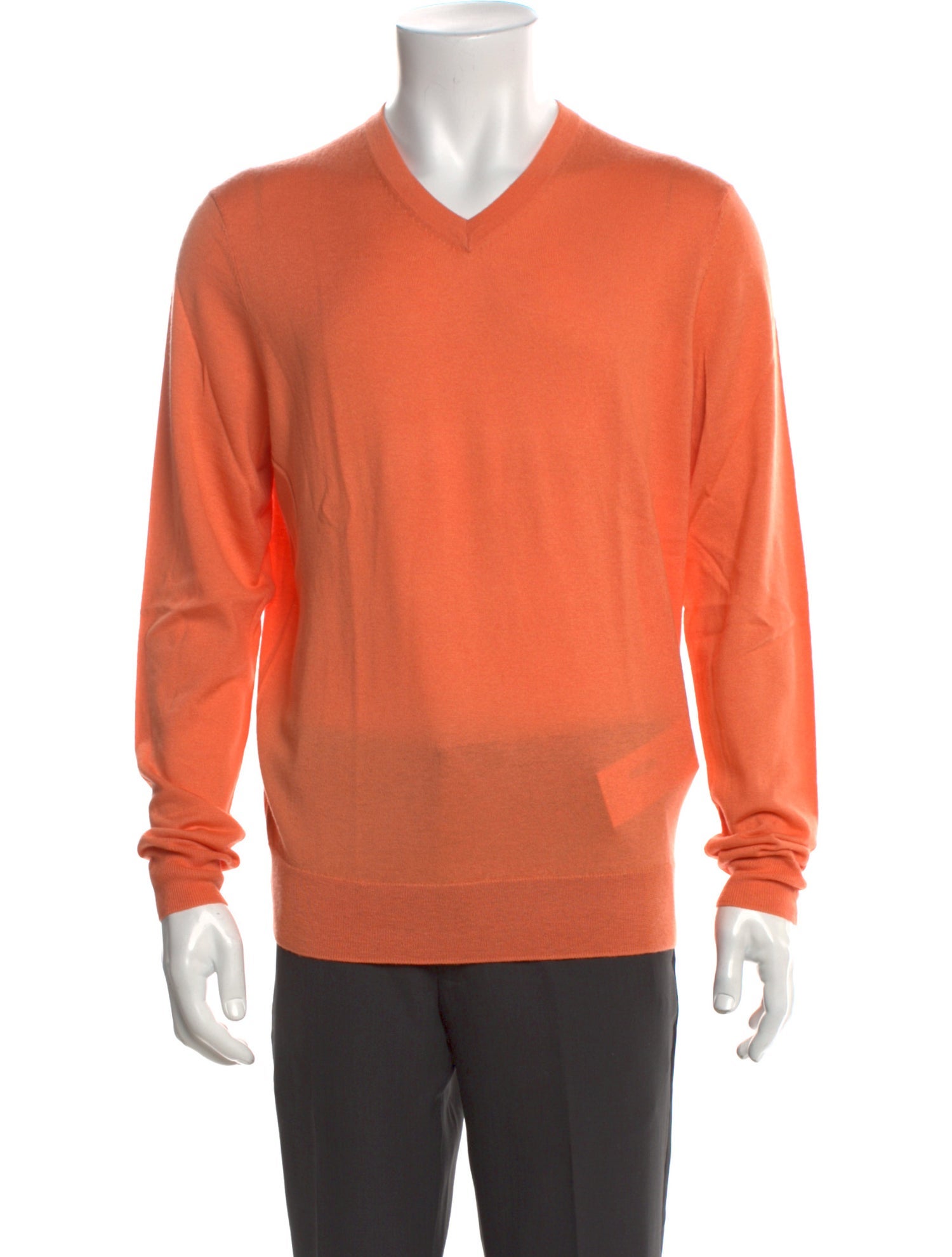 Neiman Marcus Cashmere V-Neck Pullover