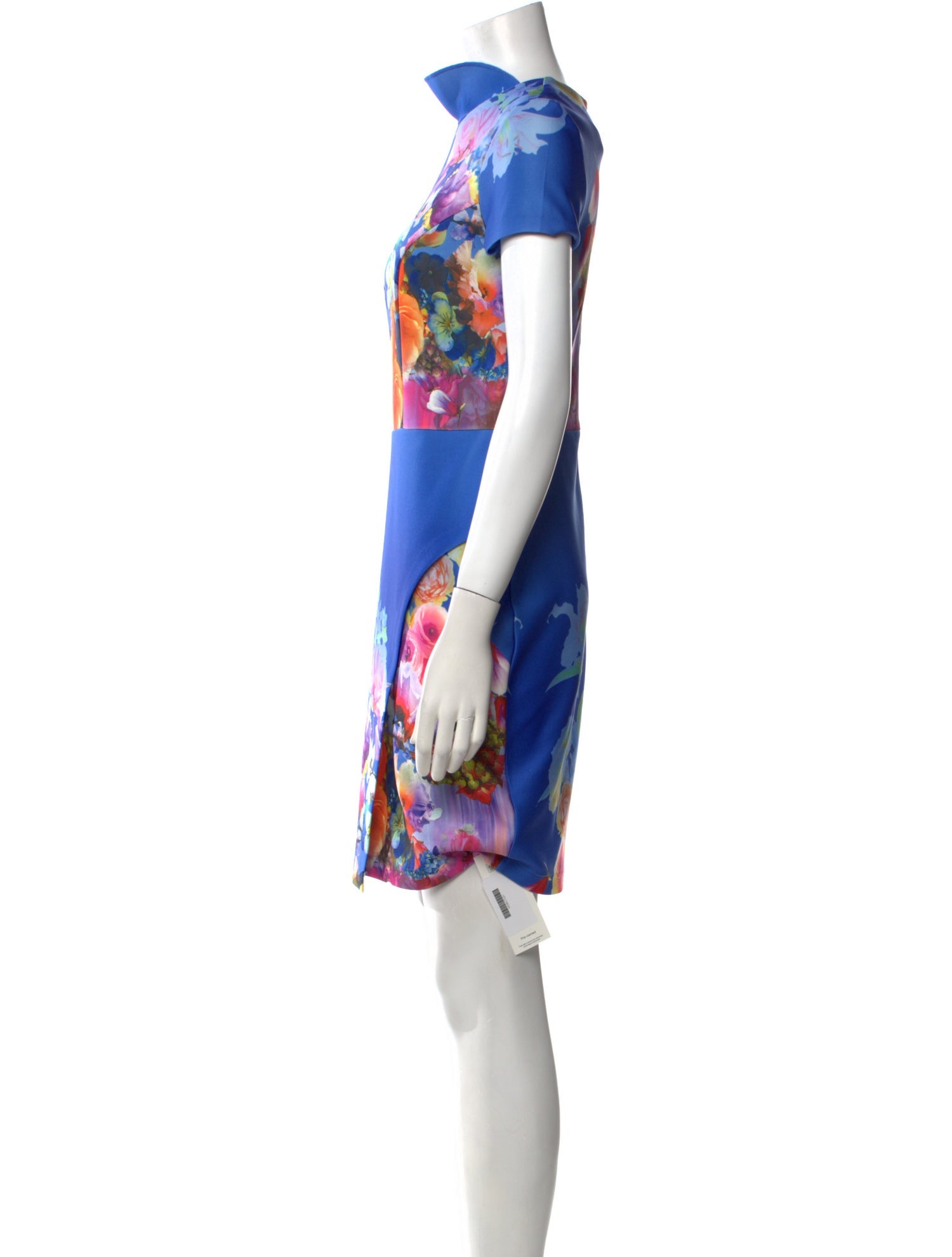 Neiman Marcus Floral Print Mini Dress