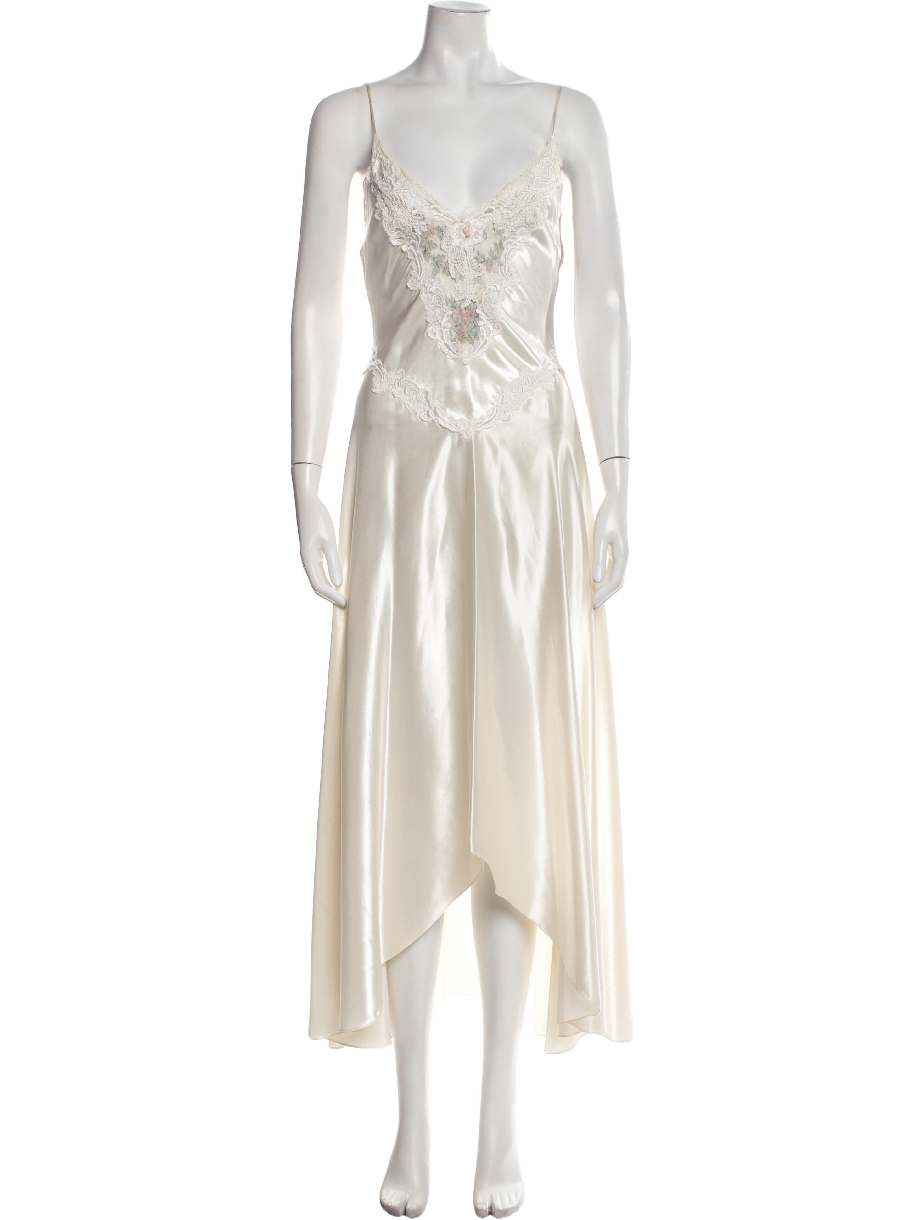 Neiman Marcus Satin Long Dress