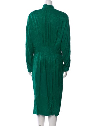 Neiman Marcus Silk Midi Length Dress