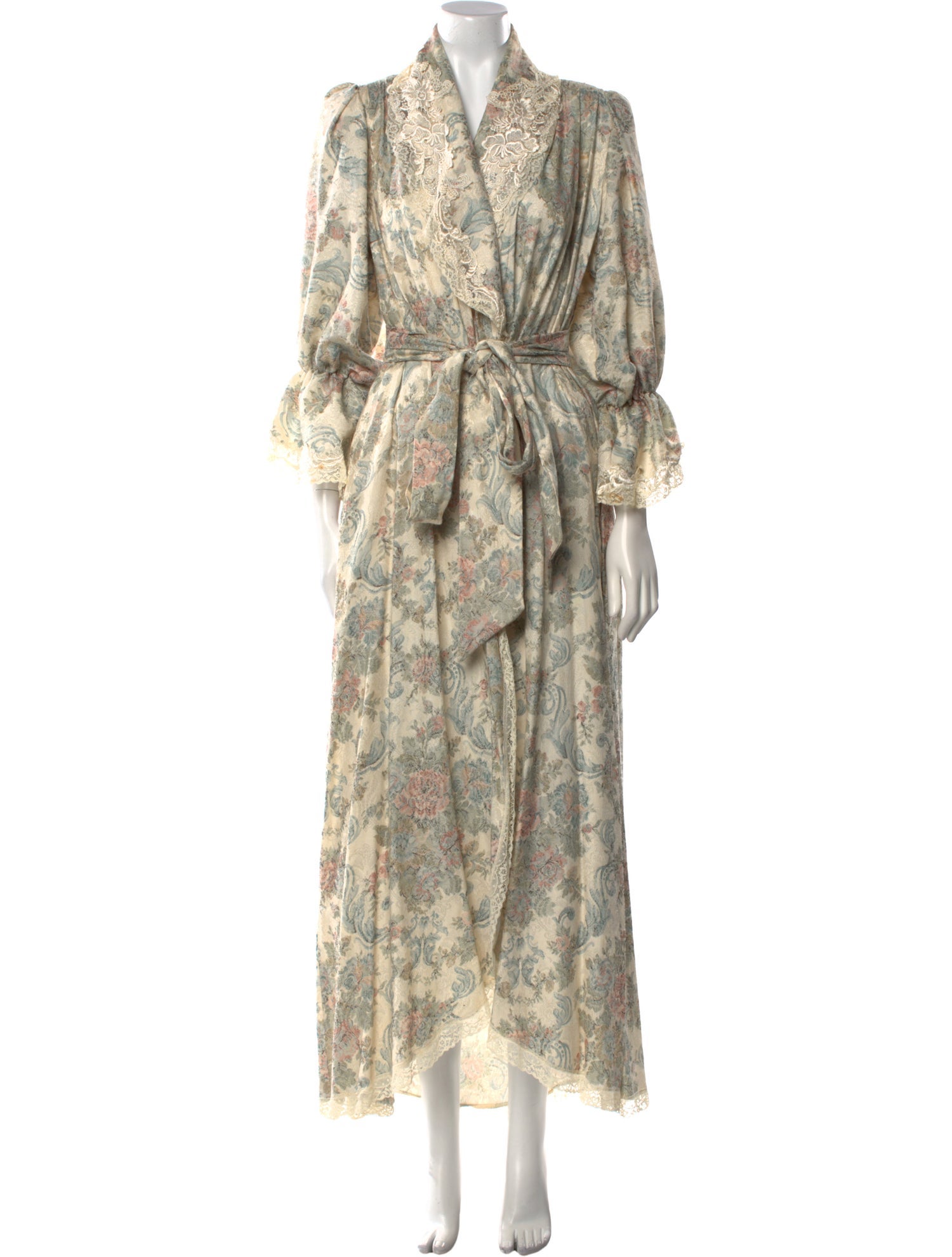 Neiman Marcus Paisley Print V-Neck Blouse