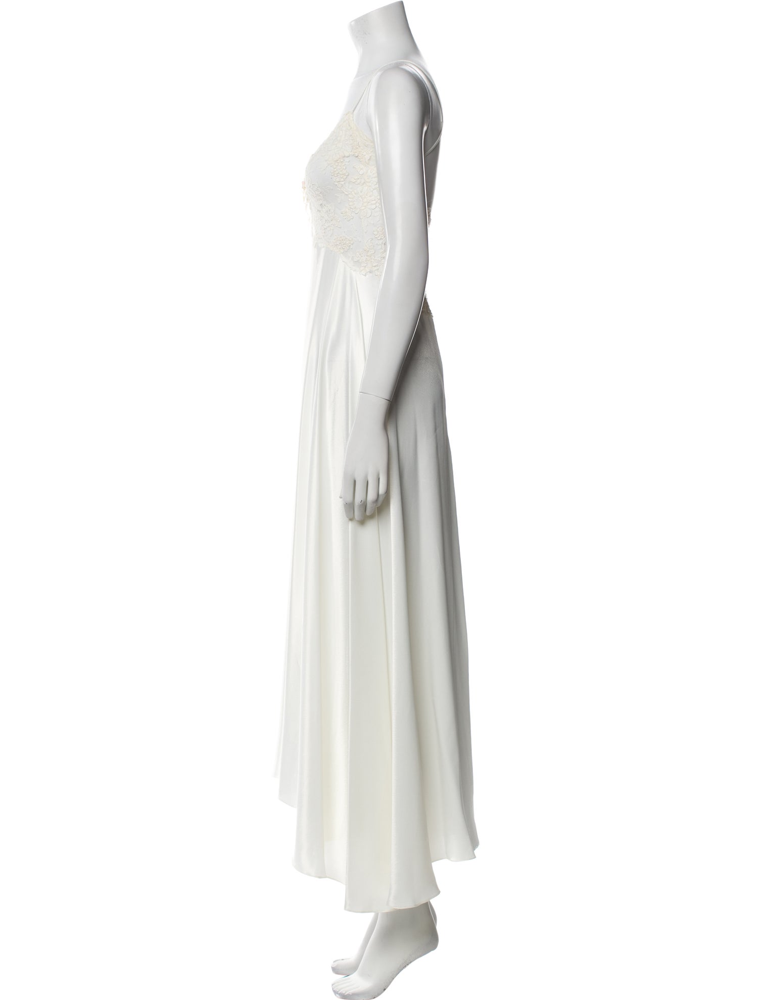 Neiman Marcus V-Neck Long Dress