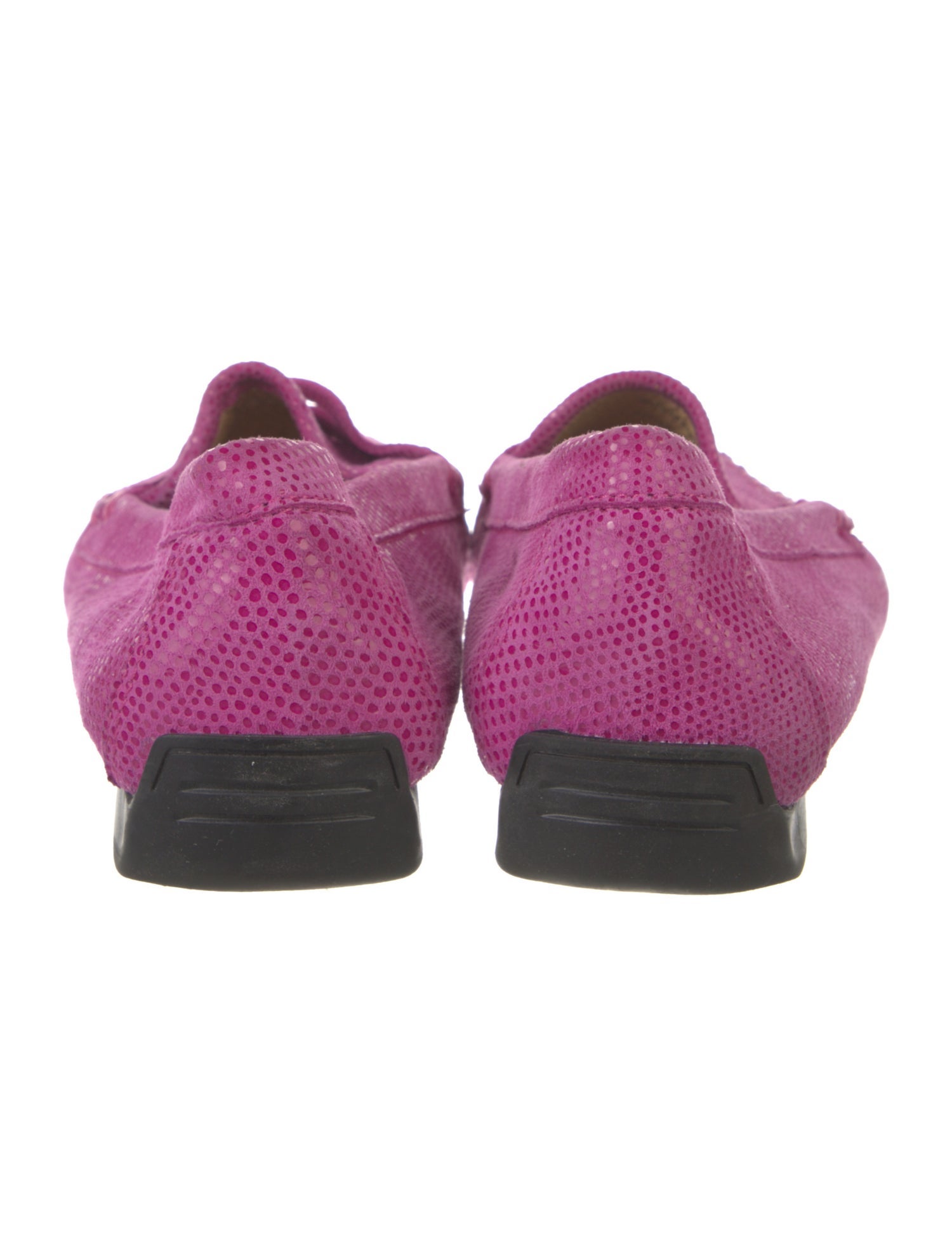 Neiman Marcus Leather Colorblock Pattern Loafers