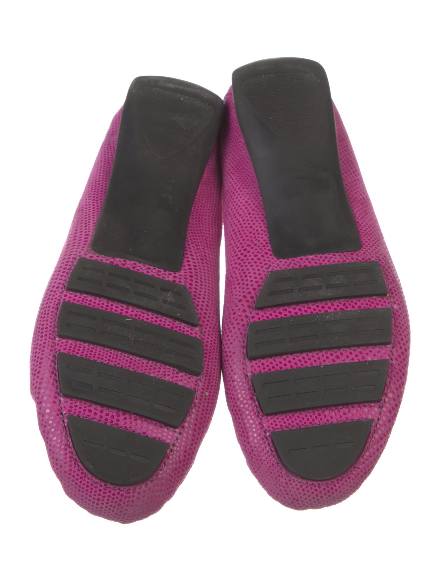 Neiman Marcus Leather Colorblock Pattern Loafers