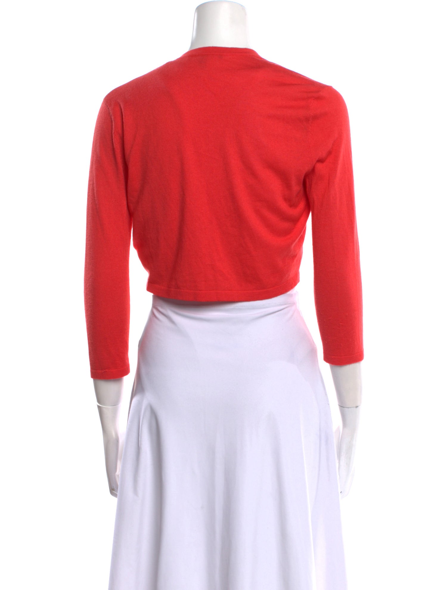 Neiman Marcus Silk Open Front Sweater