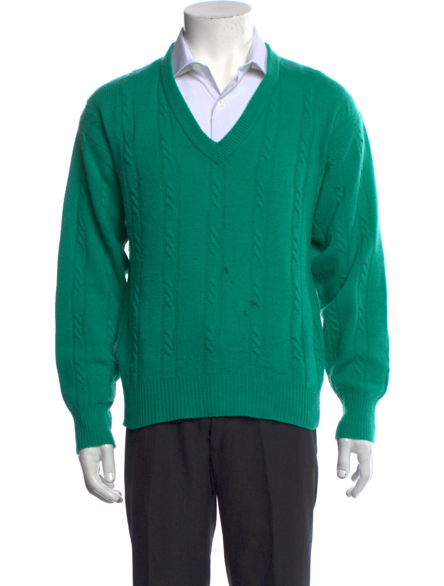 Neiman Marcus Cashmere V-Neck Pullover