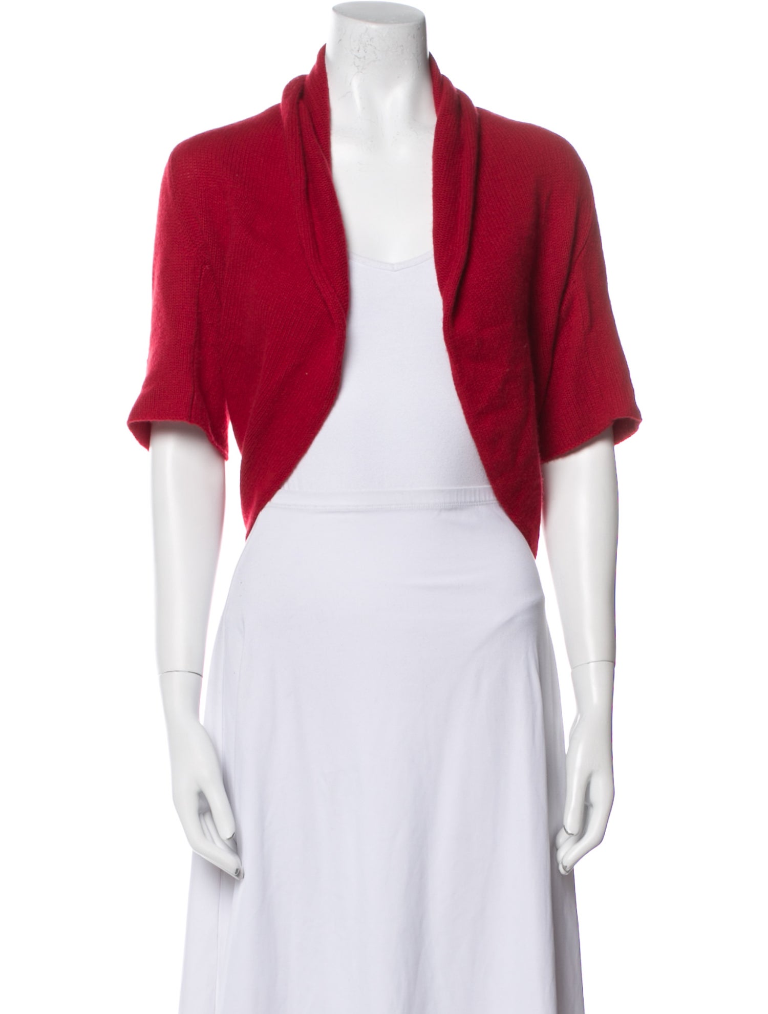 Neiman Marcus Cashmere Open Front Sweater