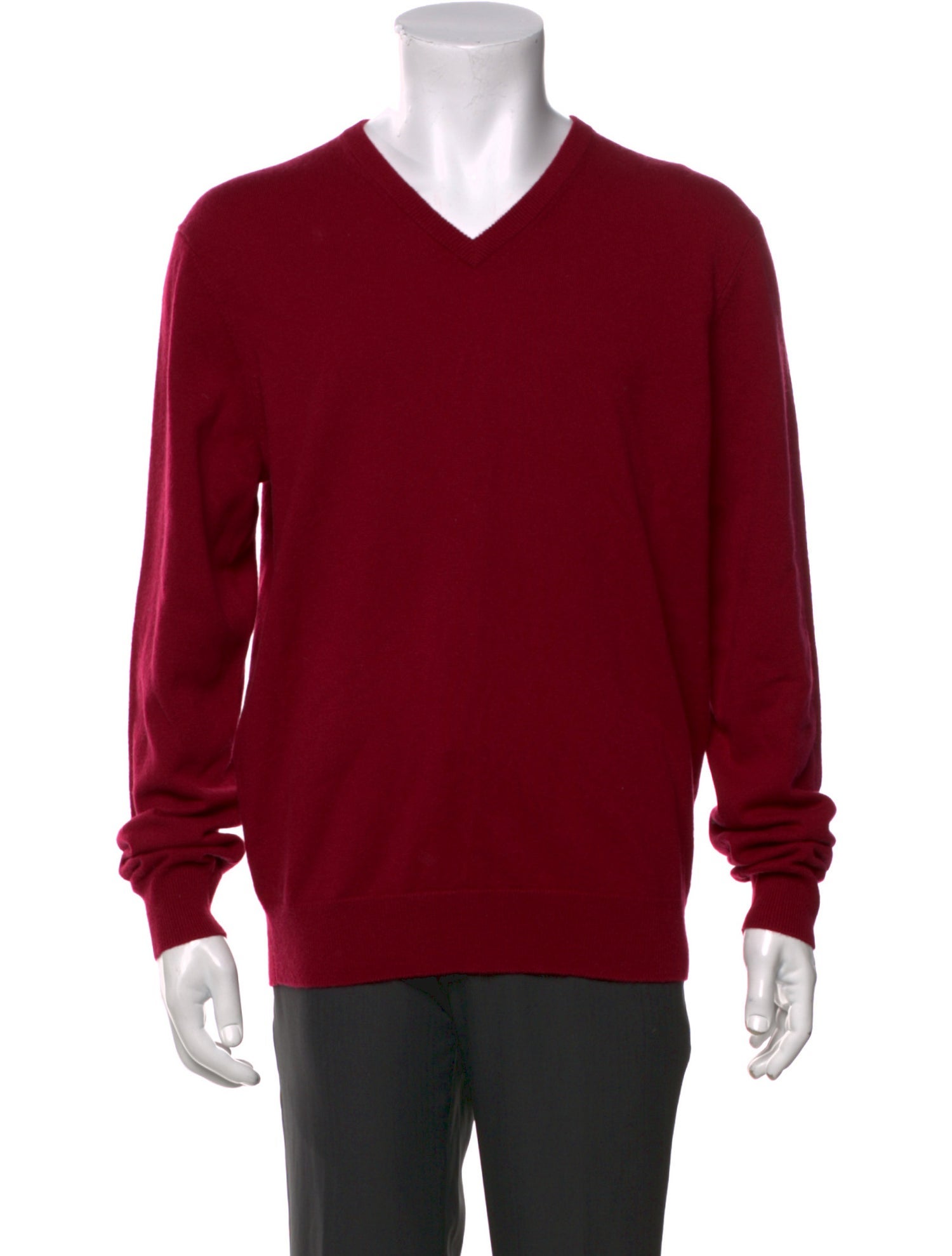 Neiman Marcus Cashmere V-Neck Pullover