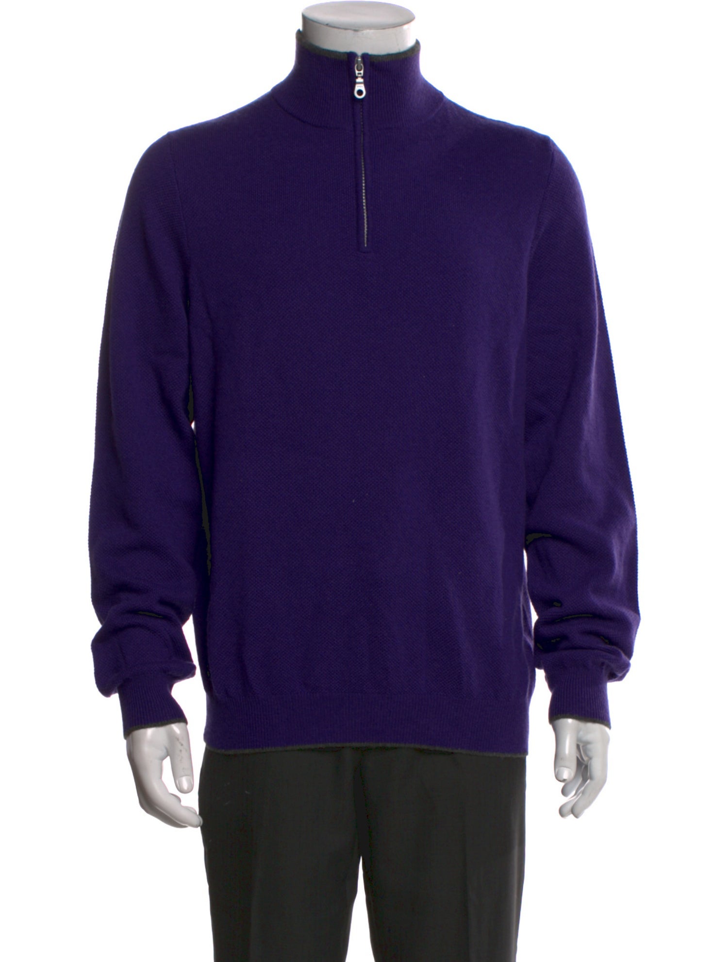 Neiman Marcus Cashmere Mock Neck Pullover