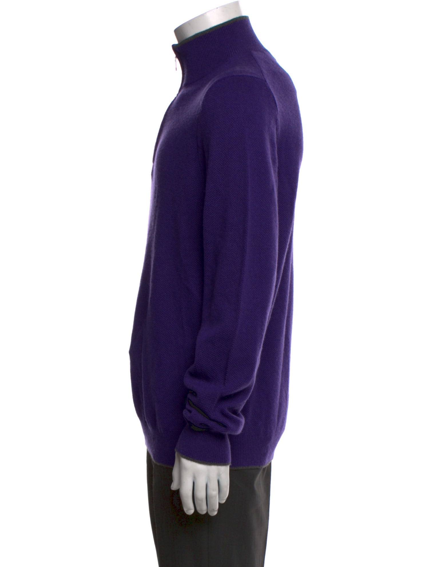 Neiman Marcus Cashmere Mock Neck Pullover