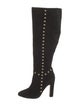 Neiman Marcus Leather Studded Accents Boots
