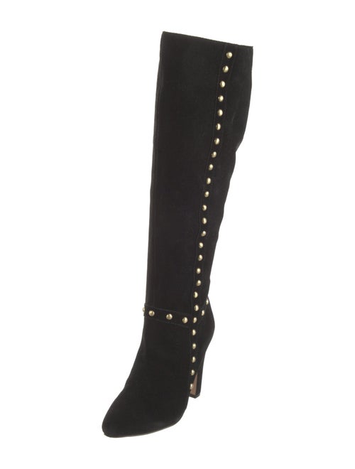 Neiman Marcus Leather Studded Accents Boots