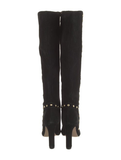 Neiman Marcus Leather Studded Accents Boots