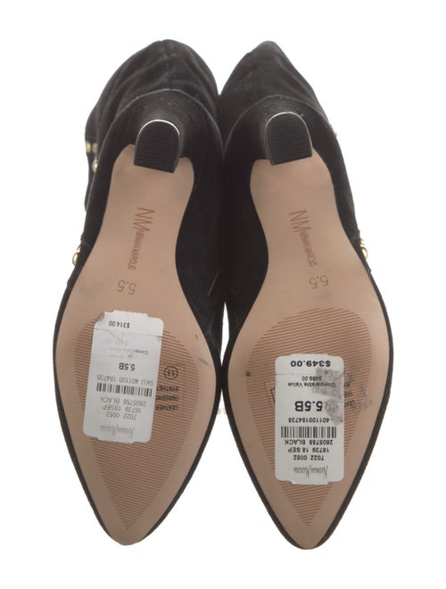 Neiman Marcus Leather Studded Accents Boots