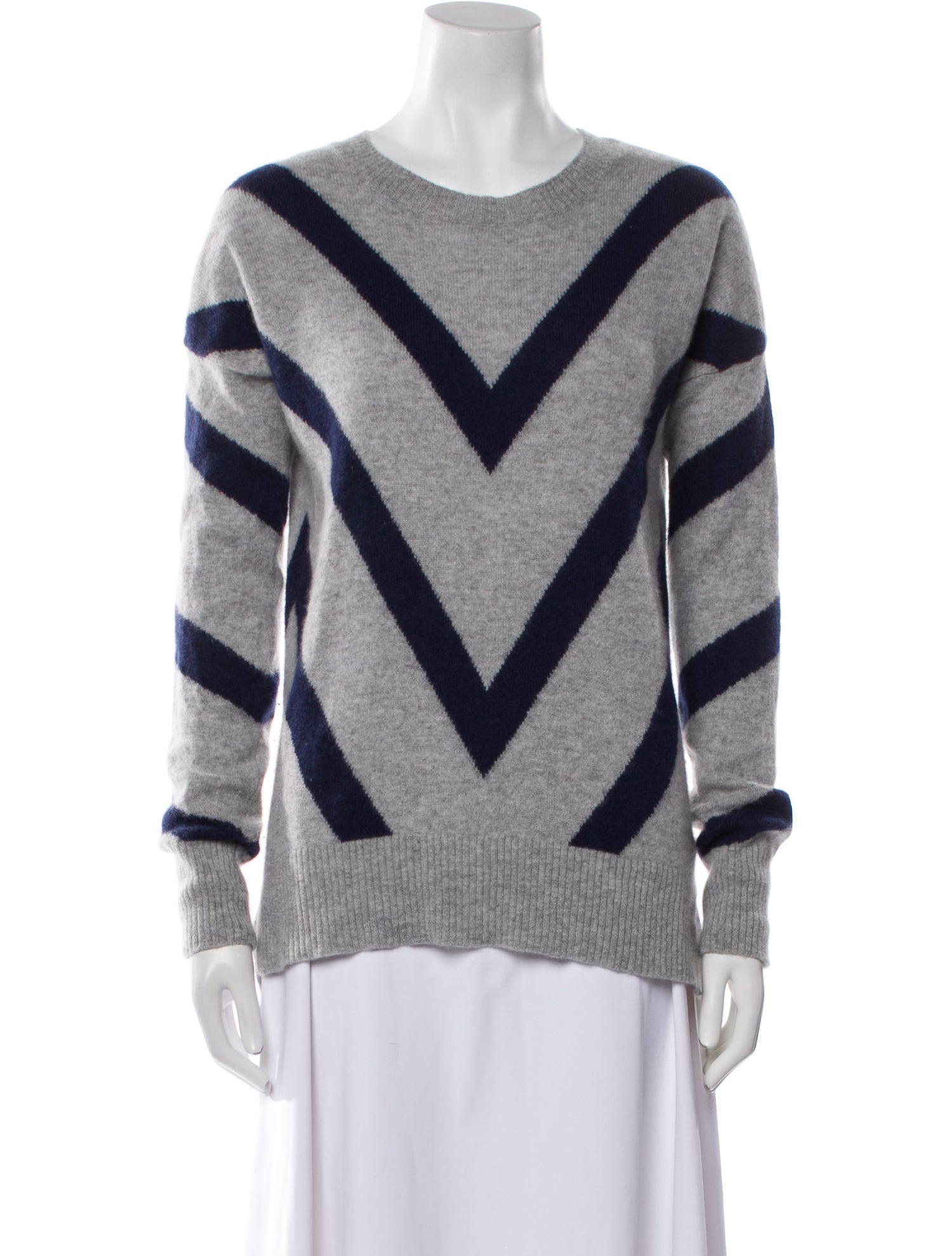 Neiman Marcus Cashmere Striped Sweater