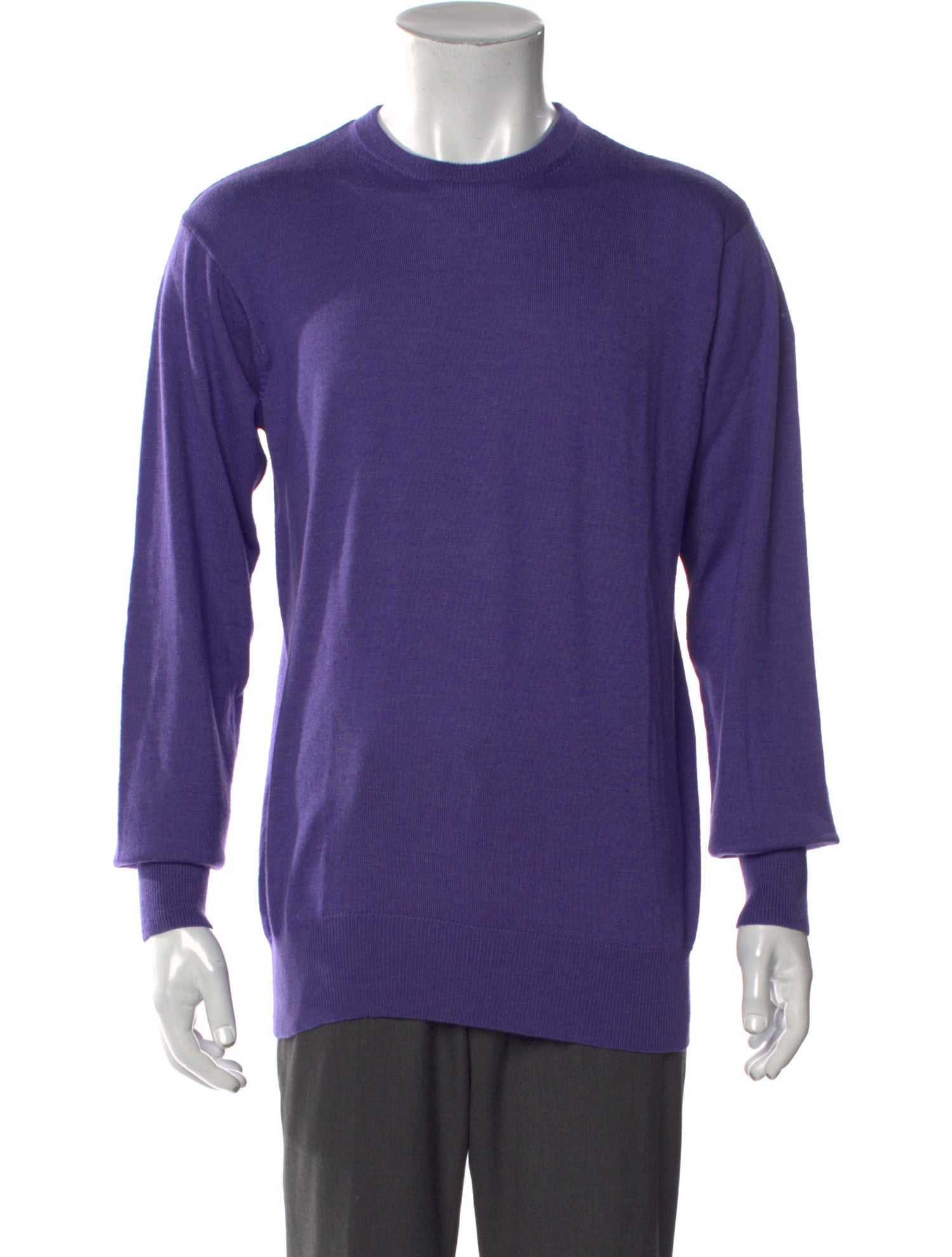 Neiman Marcus Crew Neck Long Sleeve Pullover
