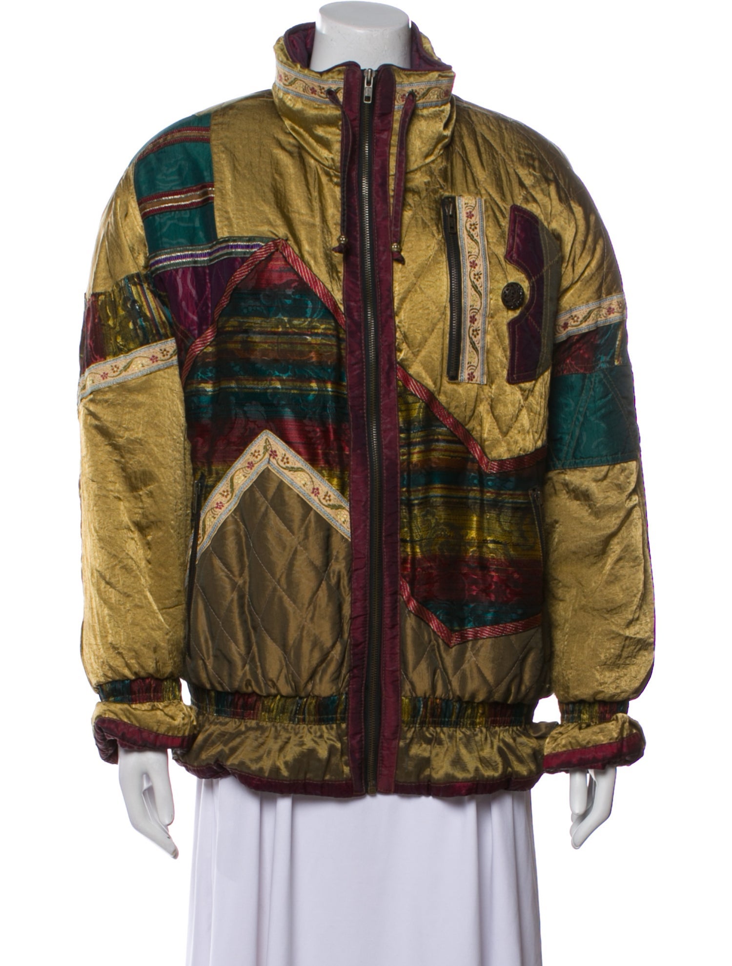 Neiman Marcus Nylon Printed Jacket