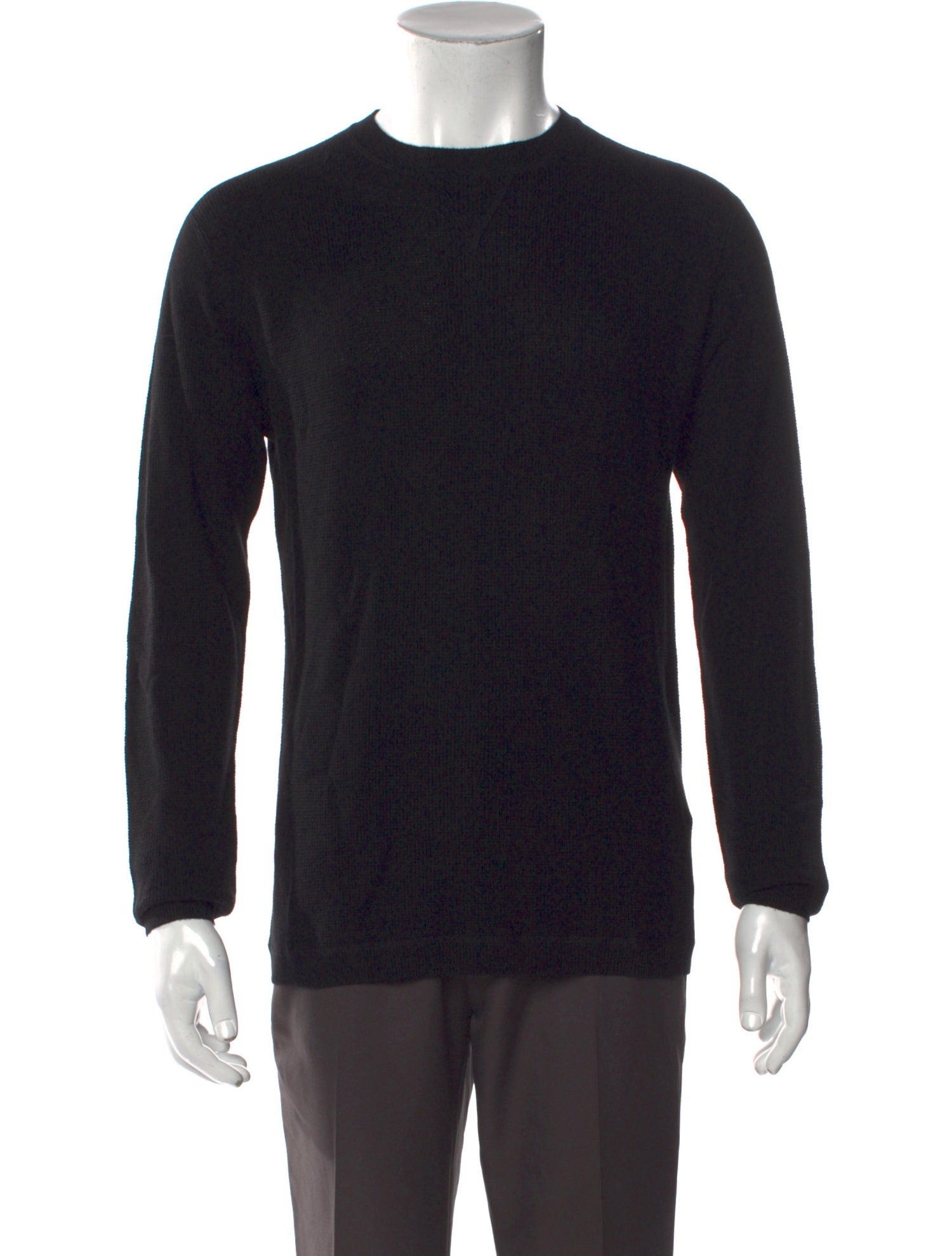 Neiman Marcus Silk Crew Neck Pullover