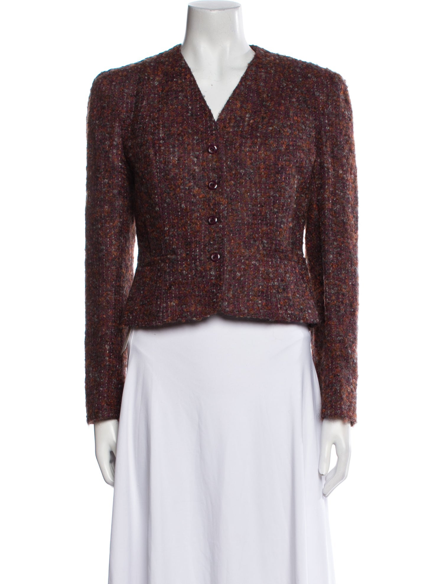 Neiman Marcus Tweed Tweed Pattern Jacket