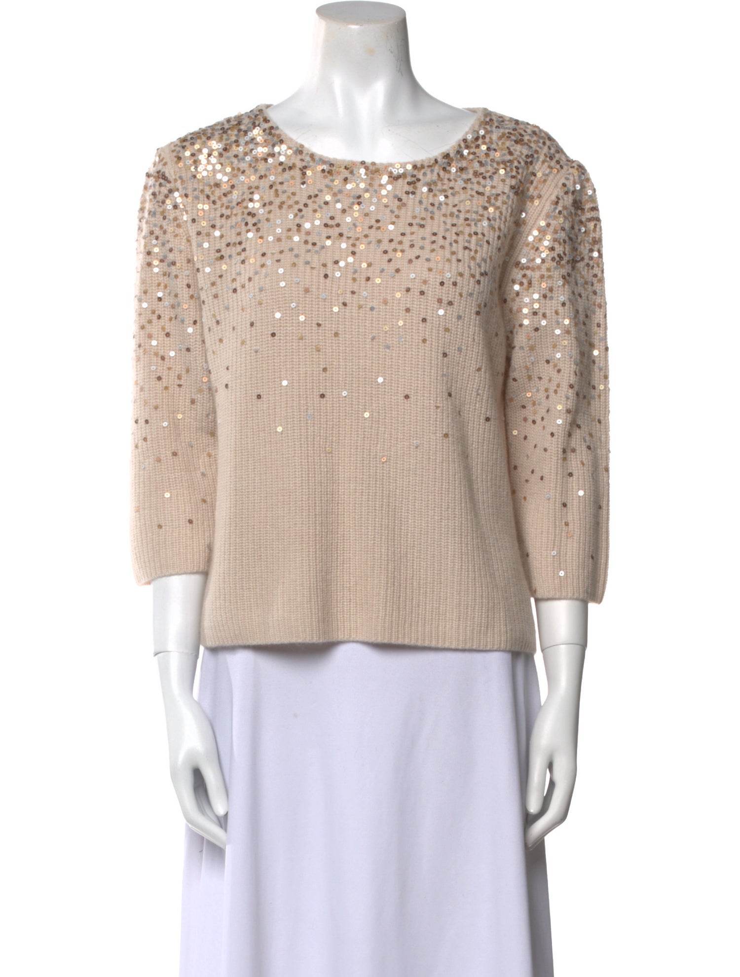 Neiman Marcus Cashmere Scoop Neck Sweater