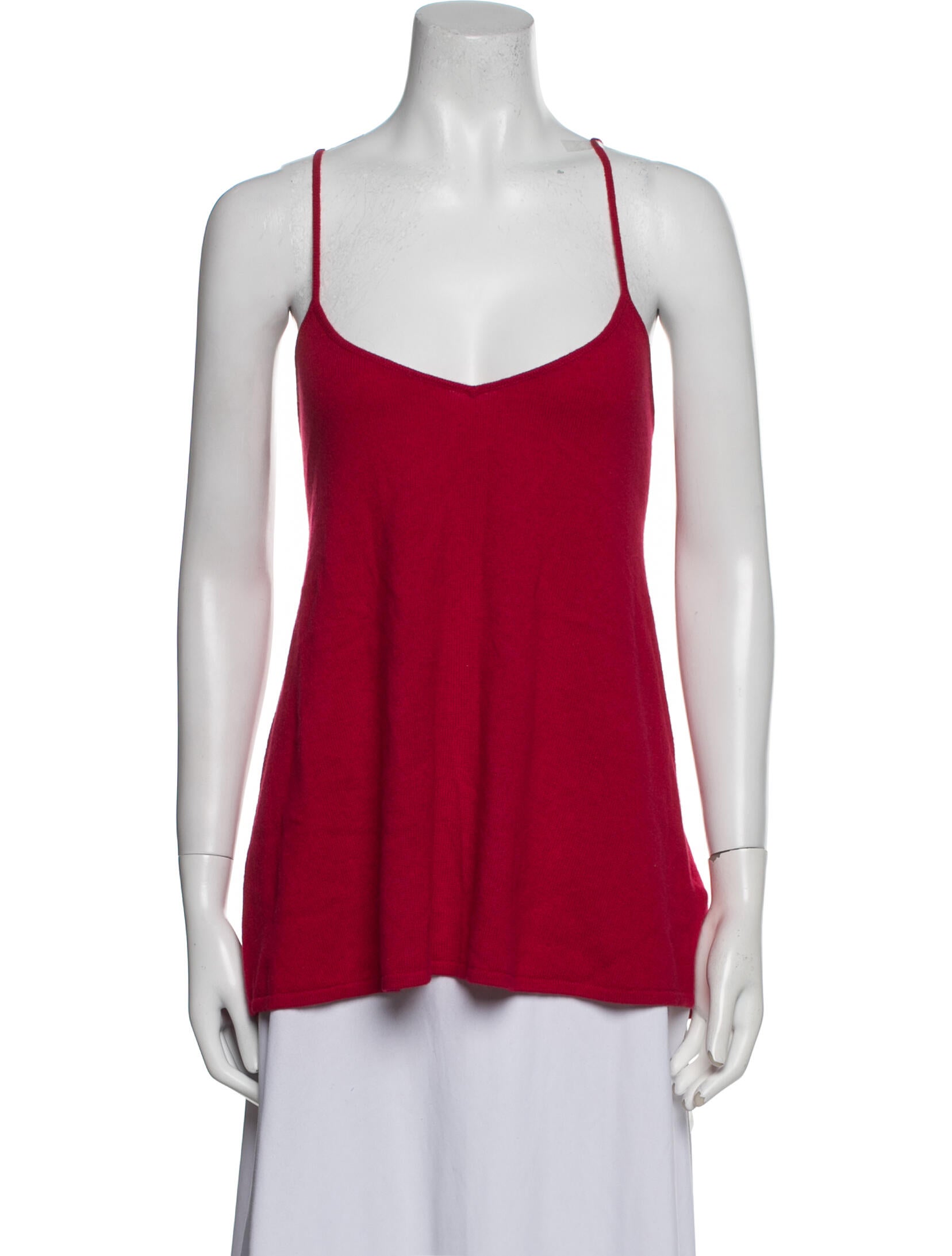 Neiman Marcus Cashmere V-Neck Top