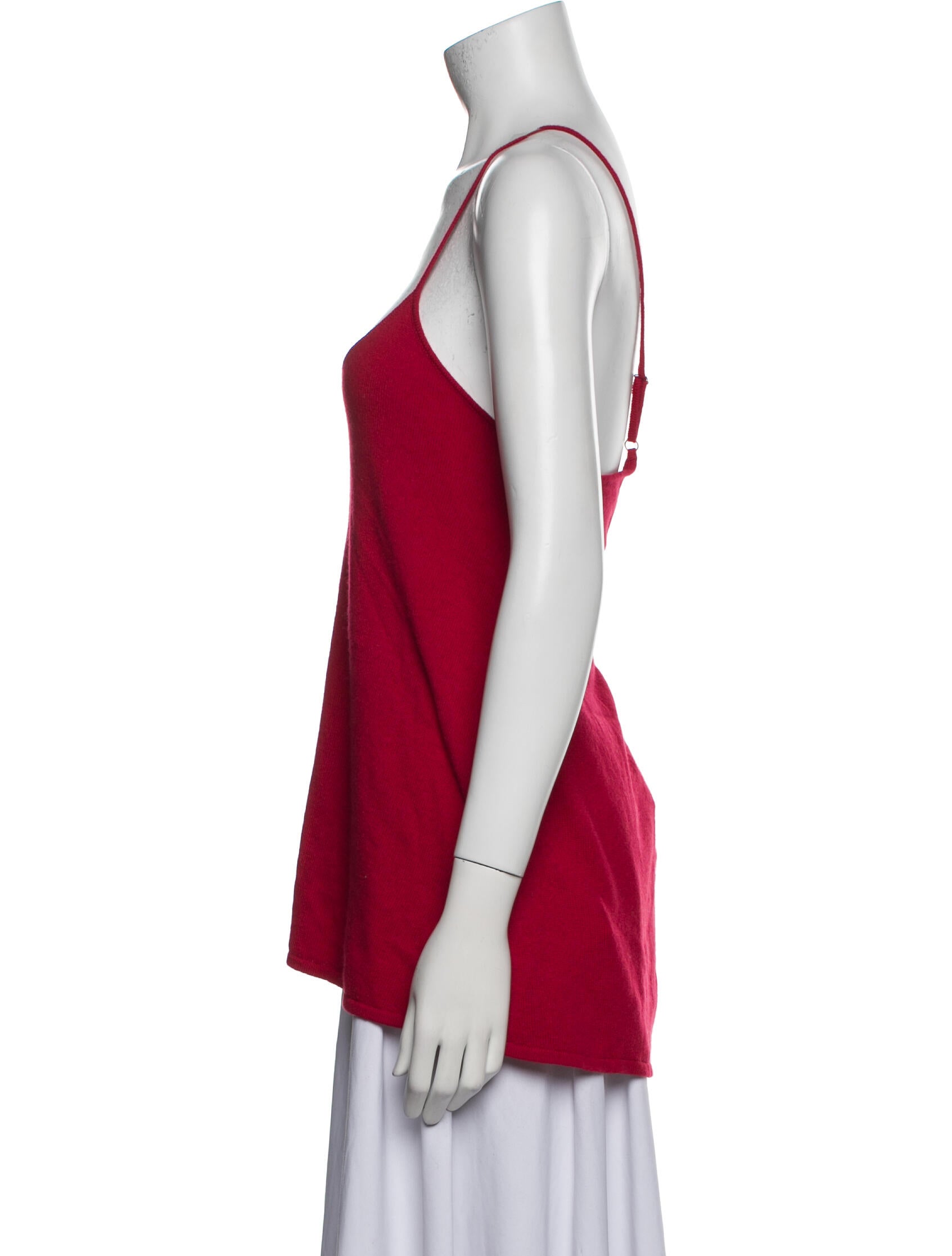 Neiman Marcus Cashmere V-Neck Top