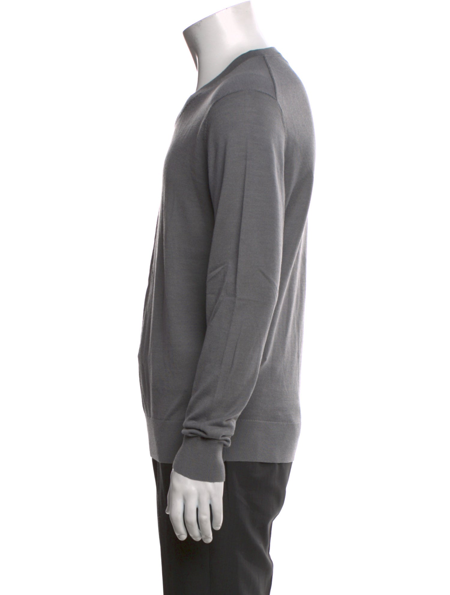 Neiman Marcus Merino Wool V-Neck Pullover