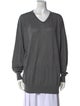 Neiman Marcus Silk V-Neck Sweater