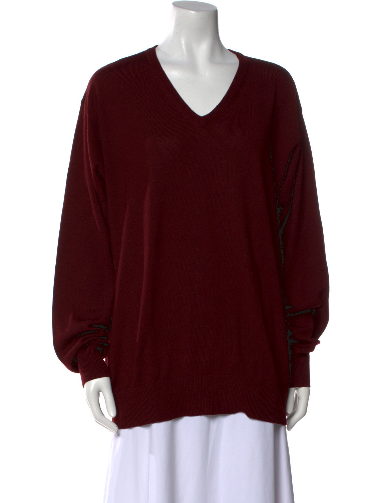 Neiman Marcus Merino Wool V-Neck Sweater
