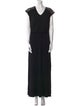 Neiman Marcus V-Neck Long Dress