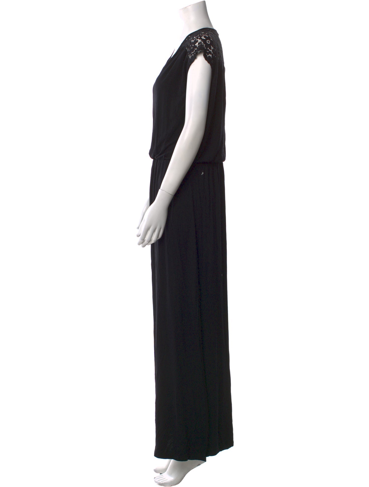 Neiman Marcus V-Neck Long Dress