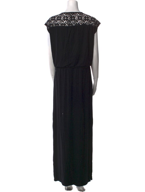 Neiman Marcus V-Neck Long Dress