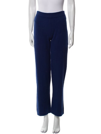 Neiman Marcus Cashmere Ruffle Embellishment Sweatpants