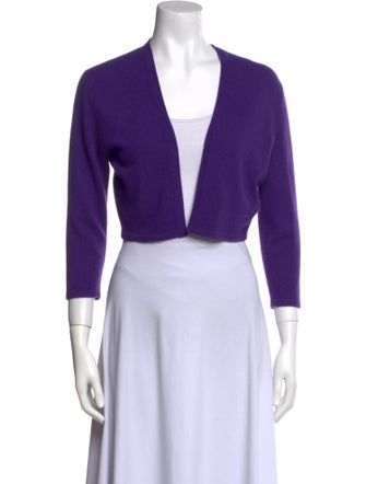 Neiman Marcus Cashmere Open Front Sweater